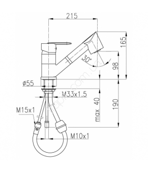 Смеситель Armatura Cyrkon 583-120-00