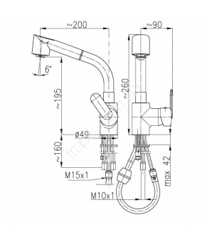 Смеситель Armatura Cyrkon 583-224-00
