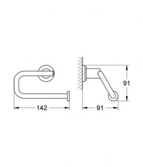 Держатель бумаги Grohe Atrio 40313000