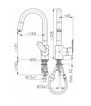 Смеситель Armatura Cyrkon 583-320-00