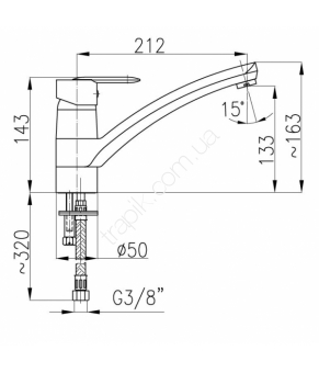 Смеситель Armatura Cyrkon 583-935-00
