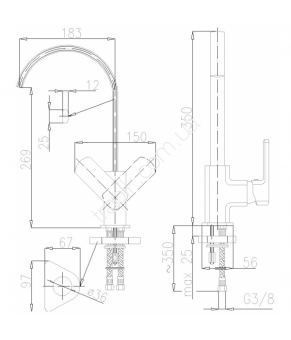 Смеситель Armatura Korund 4003-915-00