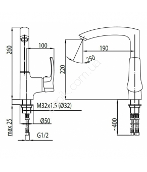 Смеситель Armatura Kwarc 4203-914-00