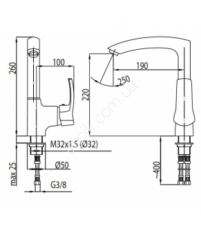 Смеситель Armatura Kwarc 4203-915-00