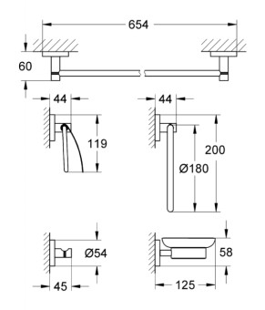 Набор аксессуаров Grohe 40344001