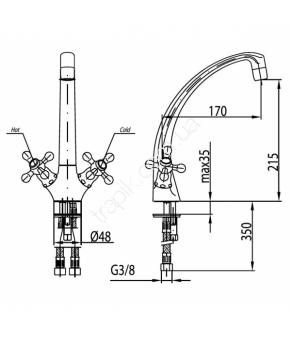 Смеситель Armatura Retro Classic 383-925-00