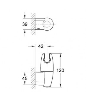 Дуржатель для душа Grohe Movario 28401000