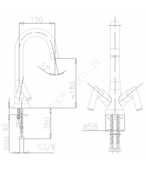 Смеситель Armatura Harmonic 342-420-00
