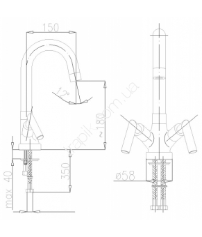Смеситель Armatura Harmonic 342-424-00