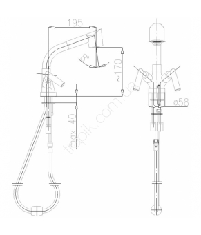 Смеситель Armatura Harmonic 343-120-00