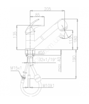 Смеситель Armatura Nefryt 503-110-00