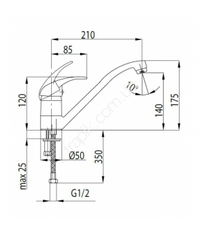 Смеситель Armatura Nefryt 503-914-00
