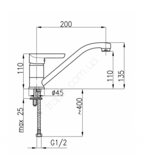Смеситель Armatura Obsydian 5103-914-00