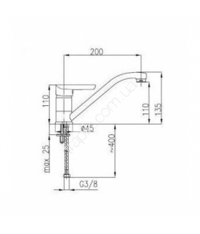 Смеситель Armatura Obsydian 5103-915-00