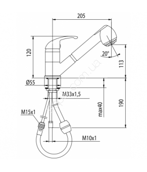 Смеситель Armatura Piryt 443-140-00