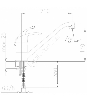 Смеситель Armatura Piryt 443-845-00