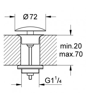 Донный клапан Grohe 65808000