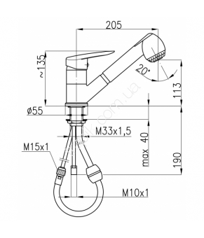 Смеситель Armatura Salit 4503-110-00