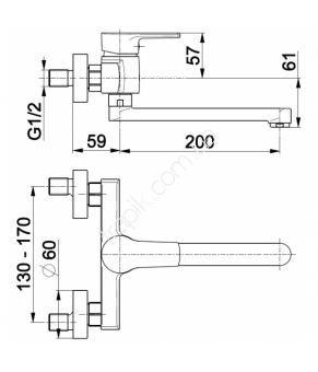 Смеситель Armatura Selen 4410-910-00