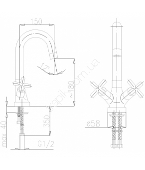 Смеситель Armatura Symetric 342-414-00