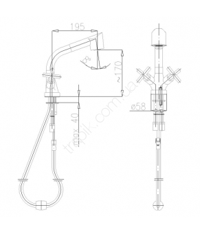 Смеситель Armatura Symetric 343-114-00
