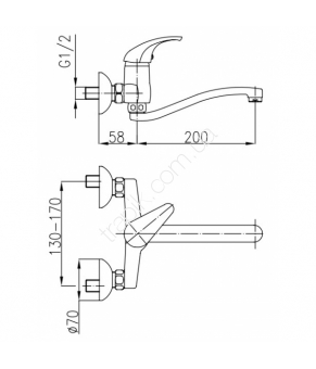 Смеситель Armatura Baryt 550-910-00