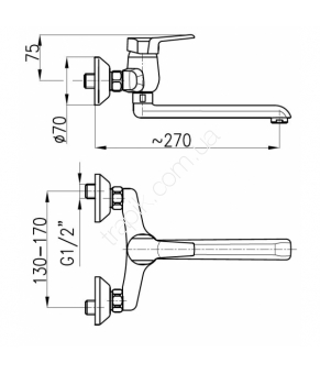 Смеситель Armatura Beryl 4800-910-00