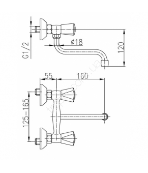 Смеситель Armatura Ceramic 330-410-00