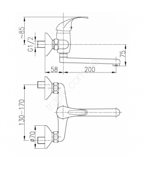 Смеситель Armatura Ecokran 5510-950-00