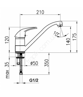 Смеситель Armatura Jaspis 543-914-00