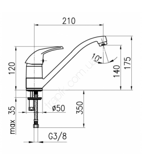 Смеситель Armatura Jaspis 543-915-00