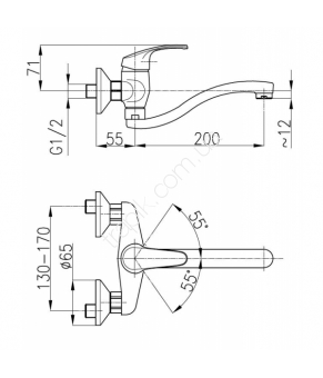 Смеситель Armatura Krzem 4210-910-00
