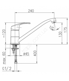 Смеситель Armatura Krzem 4213-914-00
