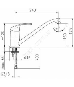 Смеситель Armatura Krzem 4213-915-00