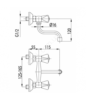 Смеситель Armatura Standard 300-210-00