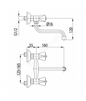 Смеситель Armatura Standard 300-450-00