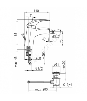 Смеситель Armatura Ametyst 407-014-00