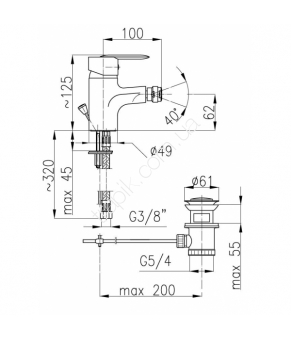 Смеситель Armatura Cyrkon 587-025-00