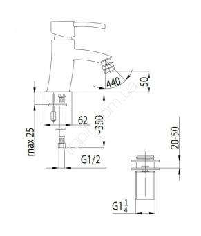 Смеситель Armatura Diament 4107-014-00