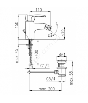 Смеситель Armatura Kwarc 4207-014-00