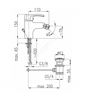 Смеситель Armatura Kwarc 4207-015-00