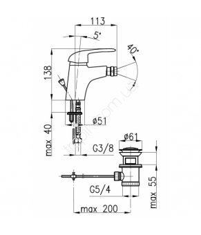 Смеситель Armatura Albit 4607-015-00