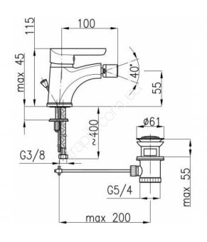 Смеситель Armatura Obsydian 5107-015-00