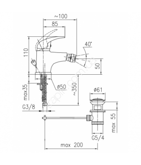 Смеситель Armatura Kroma 547-035-00