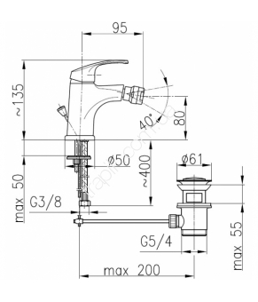 Смеситель Armatura Krzem 4217-015-00