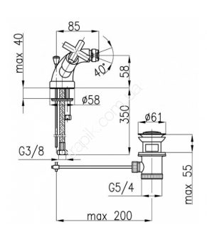 Смеситель Armatura Symetric 347-015-00