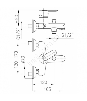 Смеситель Armatura Amber 584-040-00