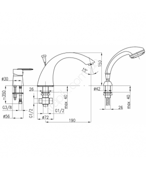 Смеситель Armatura Amber 585-240-00