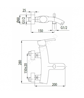 Смеситель Armatura Diament 4104-010-00