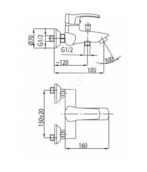 Смеситель Armatura Kwarc 4204-010-00